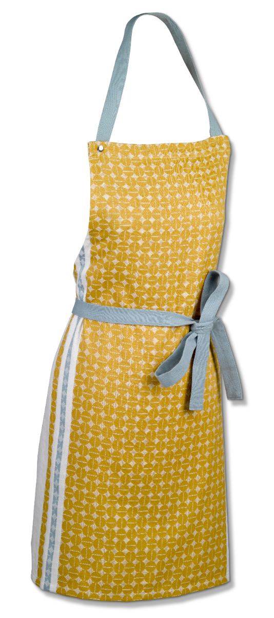 Keukenschort, Curry Geel/IJs Blauw - Kela | Svea