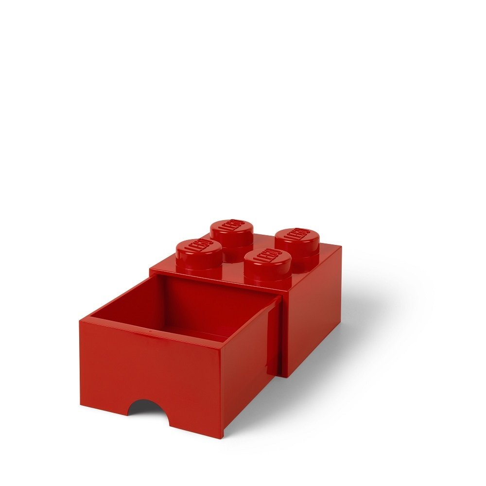 Opberglade Brick 4, Rood - LEGO