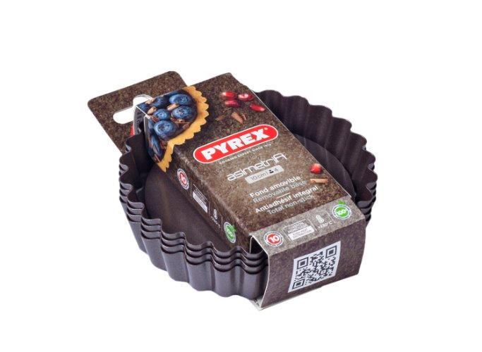 Taartvormpjes 10 cm. Set van 4 Stuks - Pyrex | Asimetria