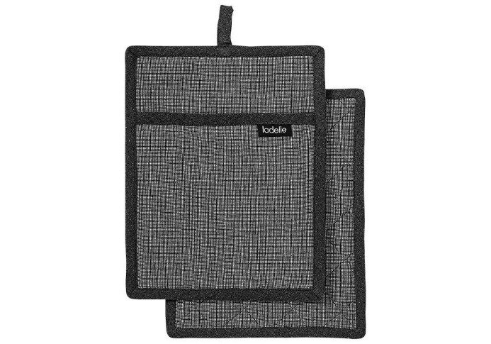 Pannenlap, Set van 2, Donkergrijs – Ladelle | Eco Recycled