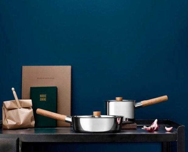 Nordic Kitchen Steelpan - Ø 16 cm - 1.5 liter - Bruin - Eva Solo