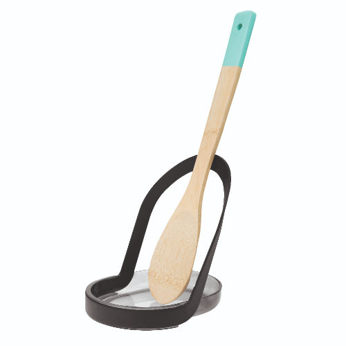 Lepelstandaard, 12 x 12.5 x 14 cm, RVS/Kunststof, Zwart - iDesign | Austin