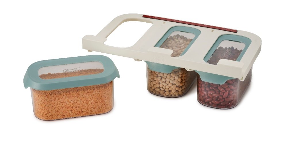 CupboardStore Voedselcontainer 900 ml Set van 3 Stuks - Blauw - Joseph Joseph