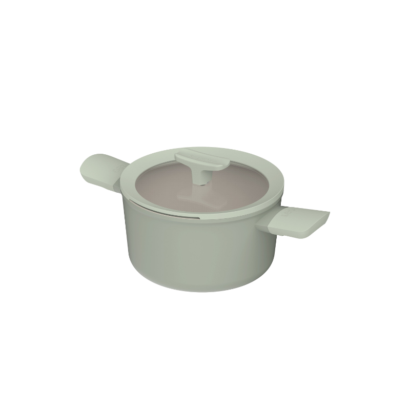 Balance Kookpan, Non Stick, 20 cm, 3 L, Sage, Gerecycled Aluminium - BergHOFF | Leo Line