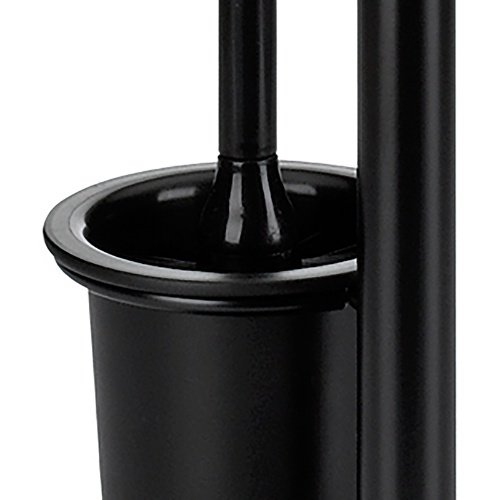 Ken Toiletrol en wc-borstel Houder - Zwart - Kela