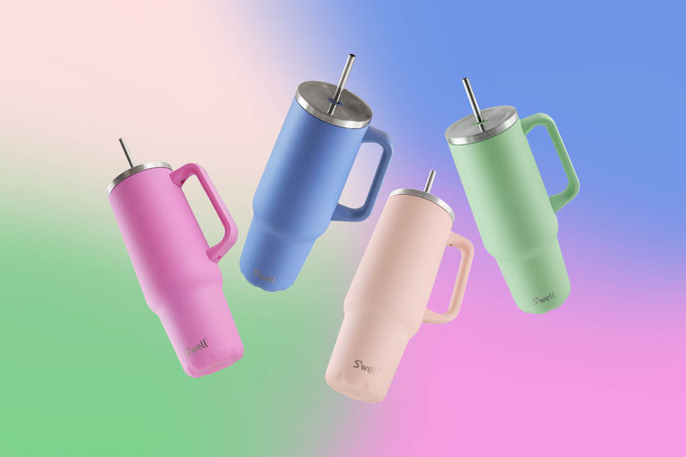 Tumbler XL Pistachio – Duurzame Roestvrijstalen Thermosbeker | Houdt 50 uur Koud en 10 uur Warm | Rietje , BPA & BPS vrij, 1180ml - S'well