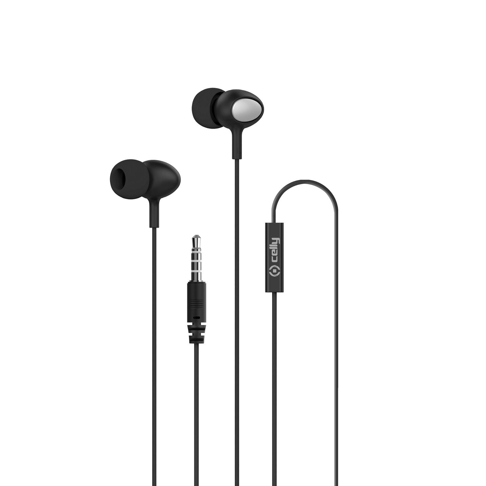 In-Ear Stereo Oordopjes UP500, Zwart - Kunststof - Celly