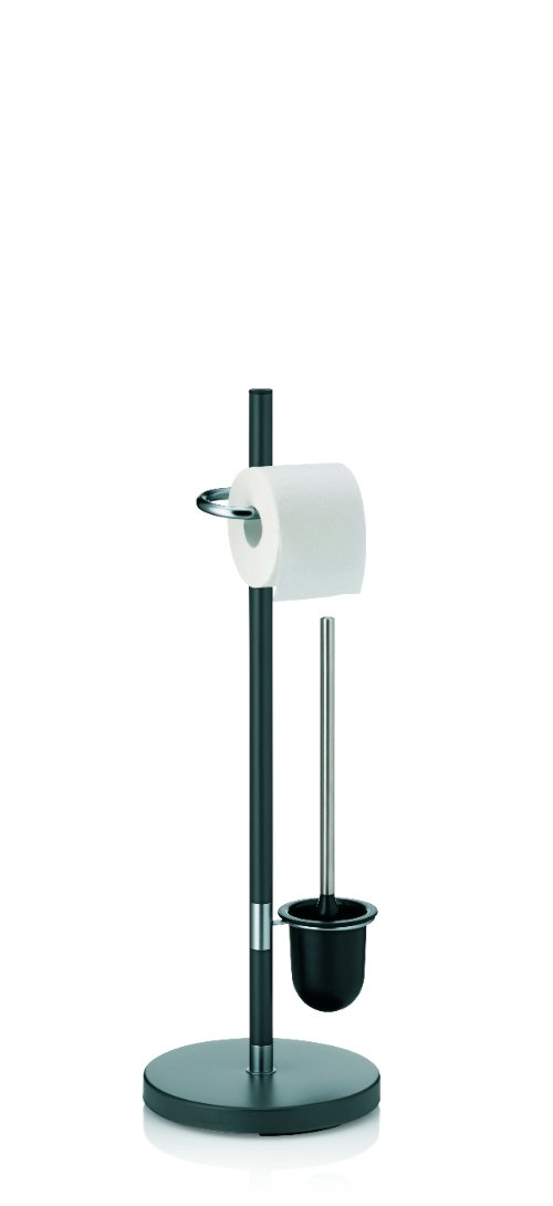 Sinerio Toiletrol en wc-bostel Houder - Antraciet - Kela