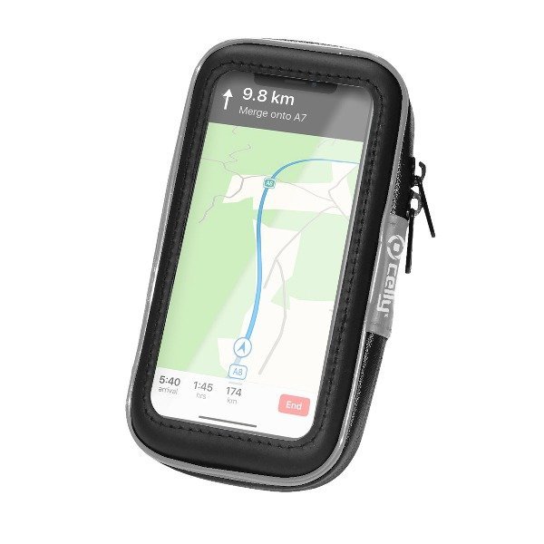 FlexBike Fietstelefoonhouder, Zwart, 17 x 9 cm - Kunststof - Celly