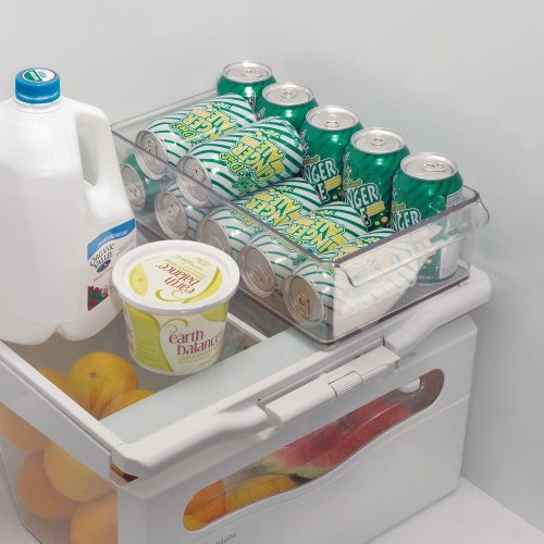 Koelkast Organizer, Hoog, 20.3 x 37.1 x 10.2 cm, Stapelbaar Kunststof, Transparant - iDesign | Fridge Binz