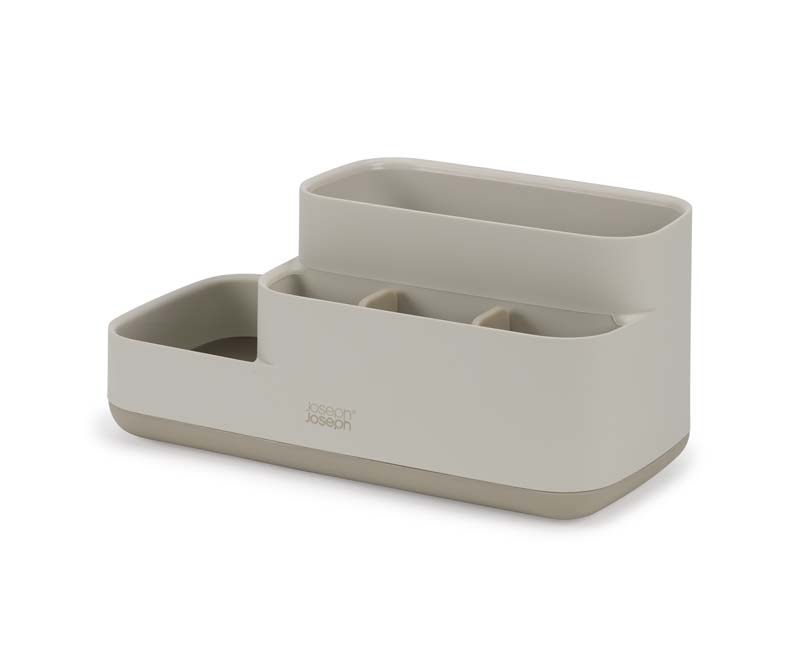 Badkamer Organizer, Met 5 verdeelvakken, Antislip, Kunststof, Grijs - Joseph Joseph | EasyStore