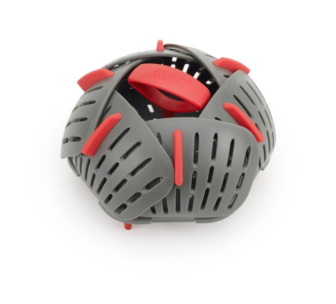 Opvouwbare Stomer - 16 cm - Grijs/Rood - Joseph Joseph | Duo