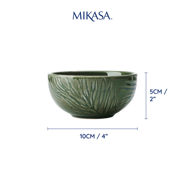 Mikasa Jardin 4pc Stoneware Dip Bowl Set, 10cm, Gift boxed