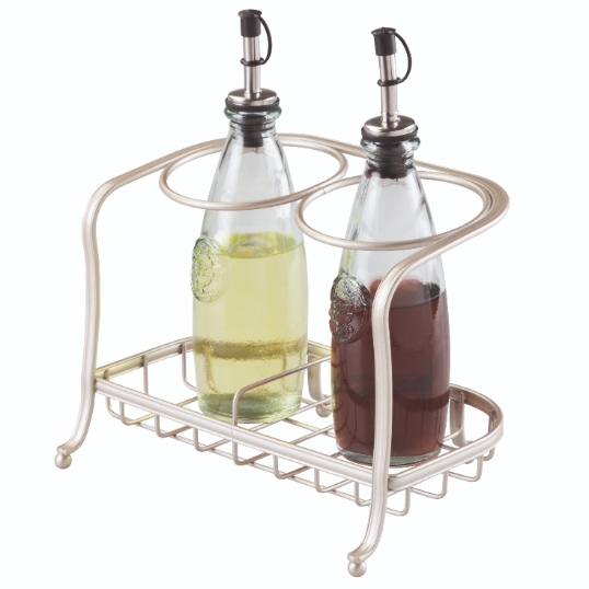 Föhn en Stijltang Houder, 22 x 16 x 18 cm, Staal, Zilver - iDesign | York Lyra