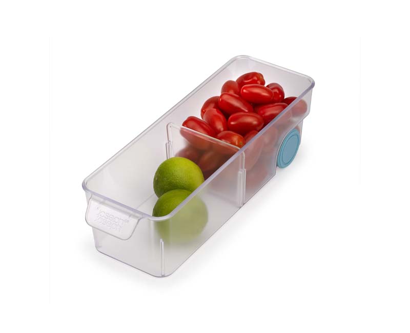 Koelkast Organizer, Met Verdeelvakken, 10.4 x 30.8 x 8.5 CM, Kunststof, Transparant - Joseph Joseph | FridgeStore