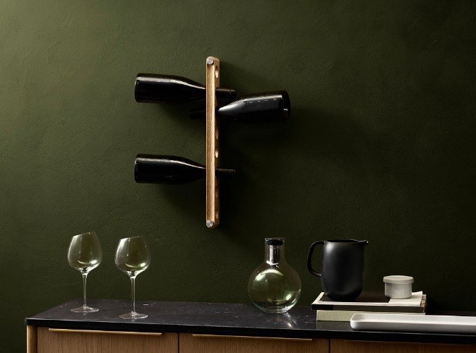 Nordic Kitchen Wijnrek voor Wandmontage - Bruin - Eva Solo