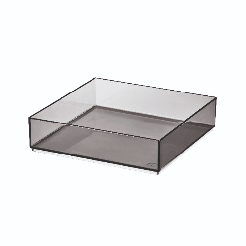 Make-up Organizer, 20.3 x 20.3 x 5.1 cm, Smoke - iDesign | Sarah Tanno Collection