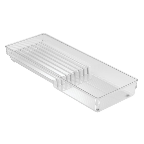 Lade Organizer voor Messen, 15.2 x 41.3 x 5.1 cm, Kunststof, Transparant - iDesign | Linus