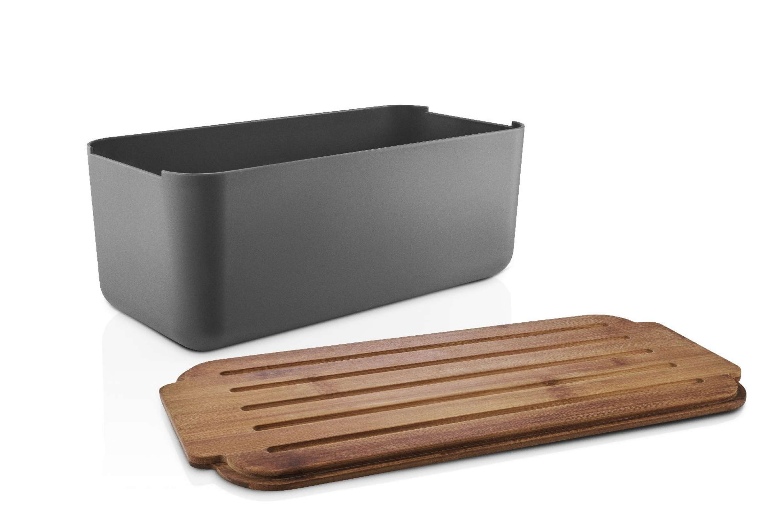 Broodtrommel met Deksel, Grijs, Kunststof, Bamboe, 42 x 19 x 16 cm - Eva Solo