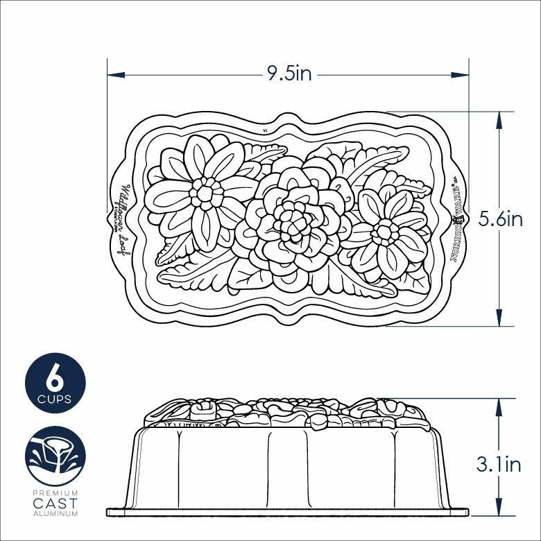 Bakvorm "Wildflower Loaf Pan" - Nordic Ware |Spring & Summer Toffee