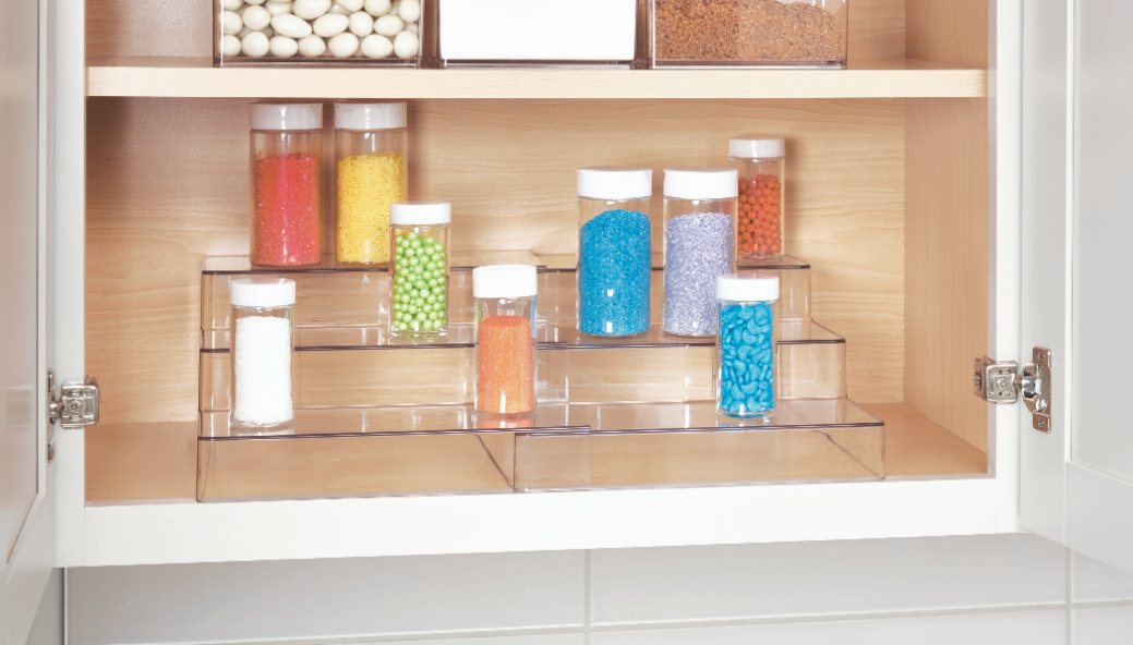 Keukenkast Organizer, Uitschuifbaar, 26 x 29.2 x 12.7 cm, Kunststof - iDesign | The Home Edit