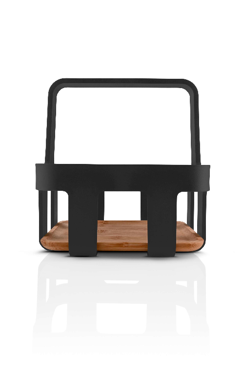 Keukenorganizer, Zwart, Kunststof, Bamboe, 17 x 17 x 18 cm - Eva Solo | Nordic Kitchen