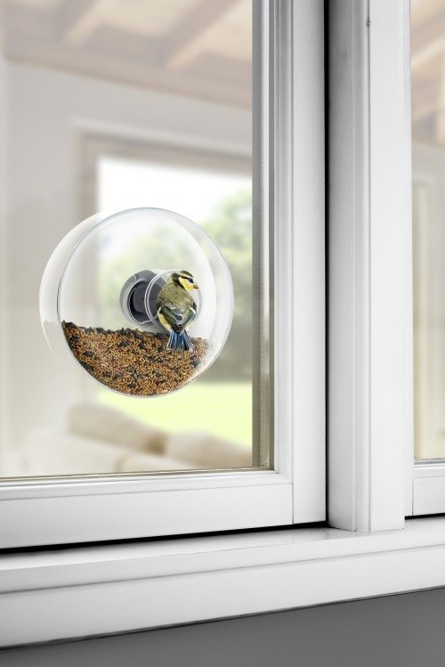 Glazen Vogel Voederbol voor Raam - 20 cm - Eva Solo