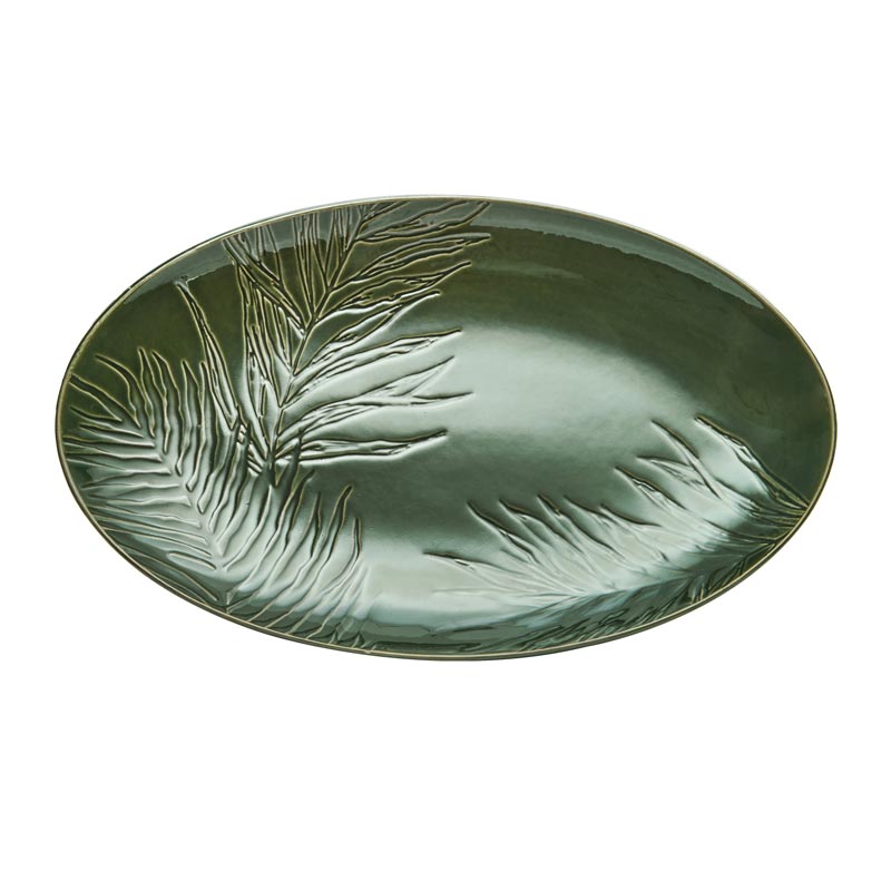 Mikasa Jardin Stoneware Oval Serving Platter, 36cm, Gift boxed