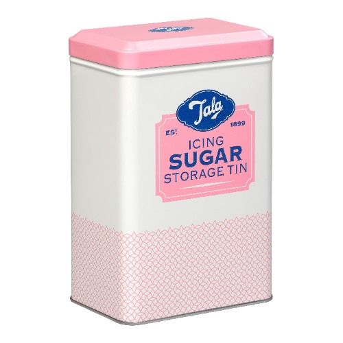 Bewaarblik Icing Sugar, 1950's, Roze/Wit - Tala