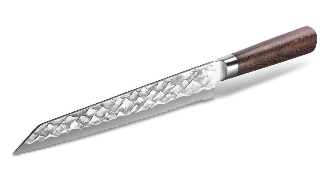 Broodmes, 24 cm, Duits staal, 3D bergpatroon | BARE Cookware