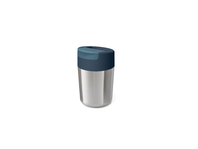 Flip Top Drinkbeker, Dubbelwandig, 0.34 L, Zilver - Joseph Joseph | Sipp