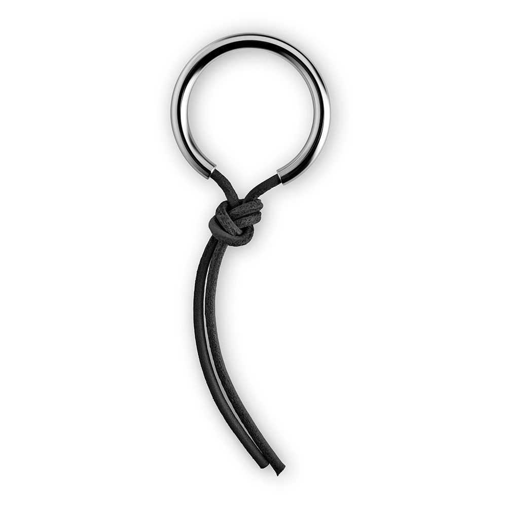 Sleutelhanger, RVS, Leder, Zwart - Eva Solo
