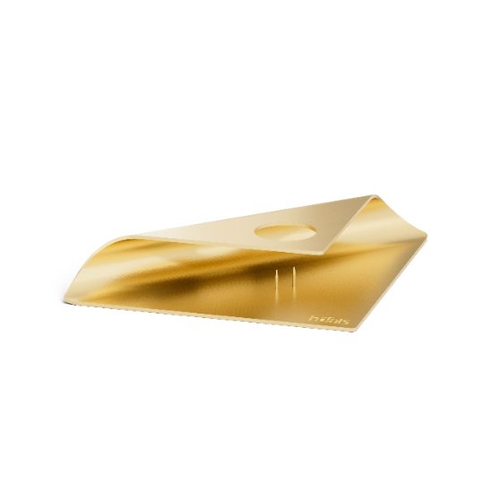 Kaarsenhouder RVS, Goud - Höfats | Square Candle