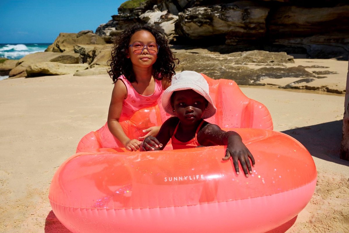 Sunnylife - Pool Floats Luxe Zwemband Neon Coral - PVC - Roze