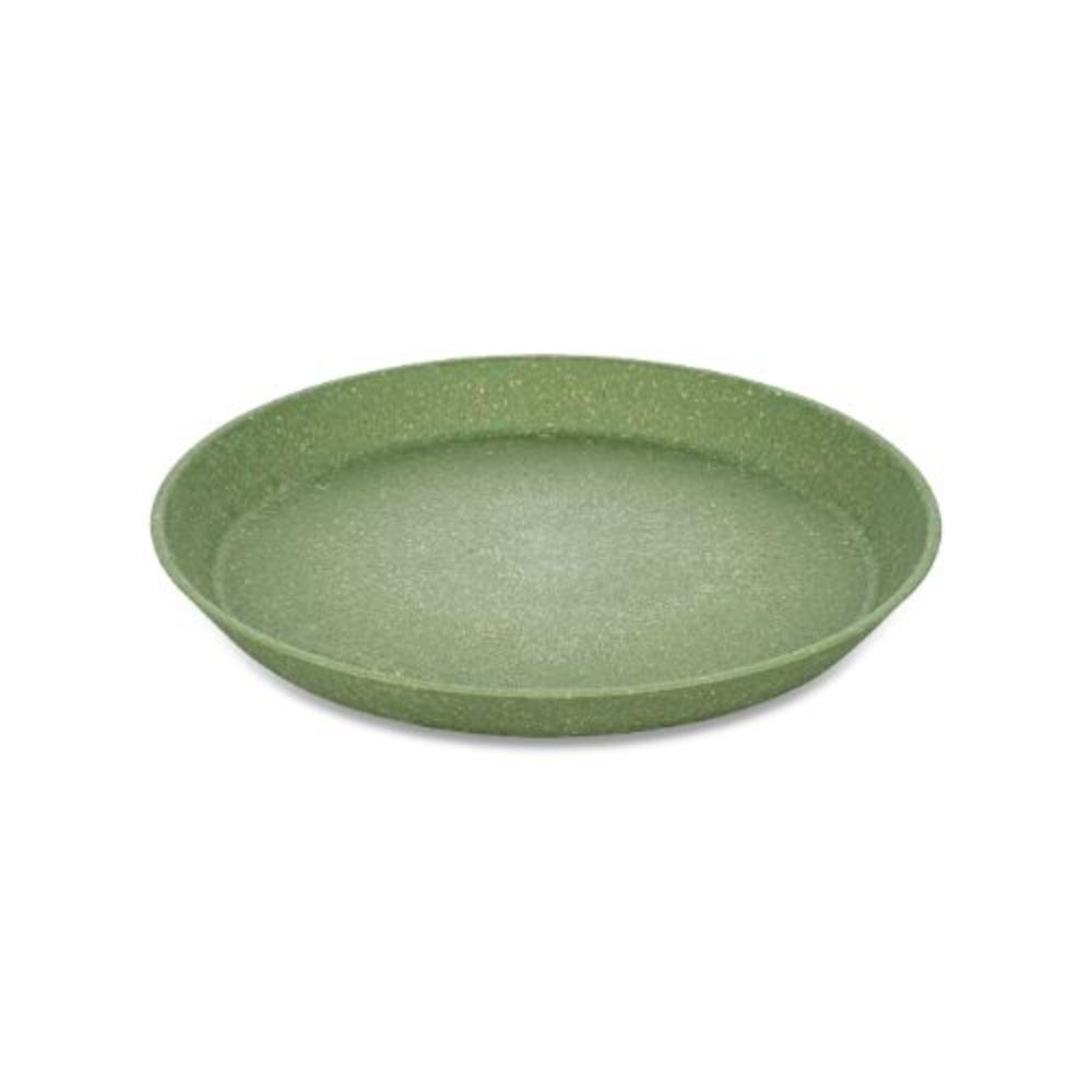 Rond bord, 20.5 cm, Set van 4, Organic, Blad Groen - Koziol | Connect Plate