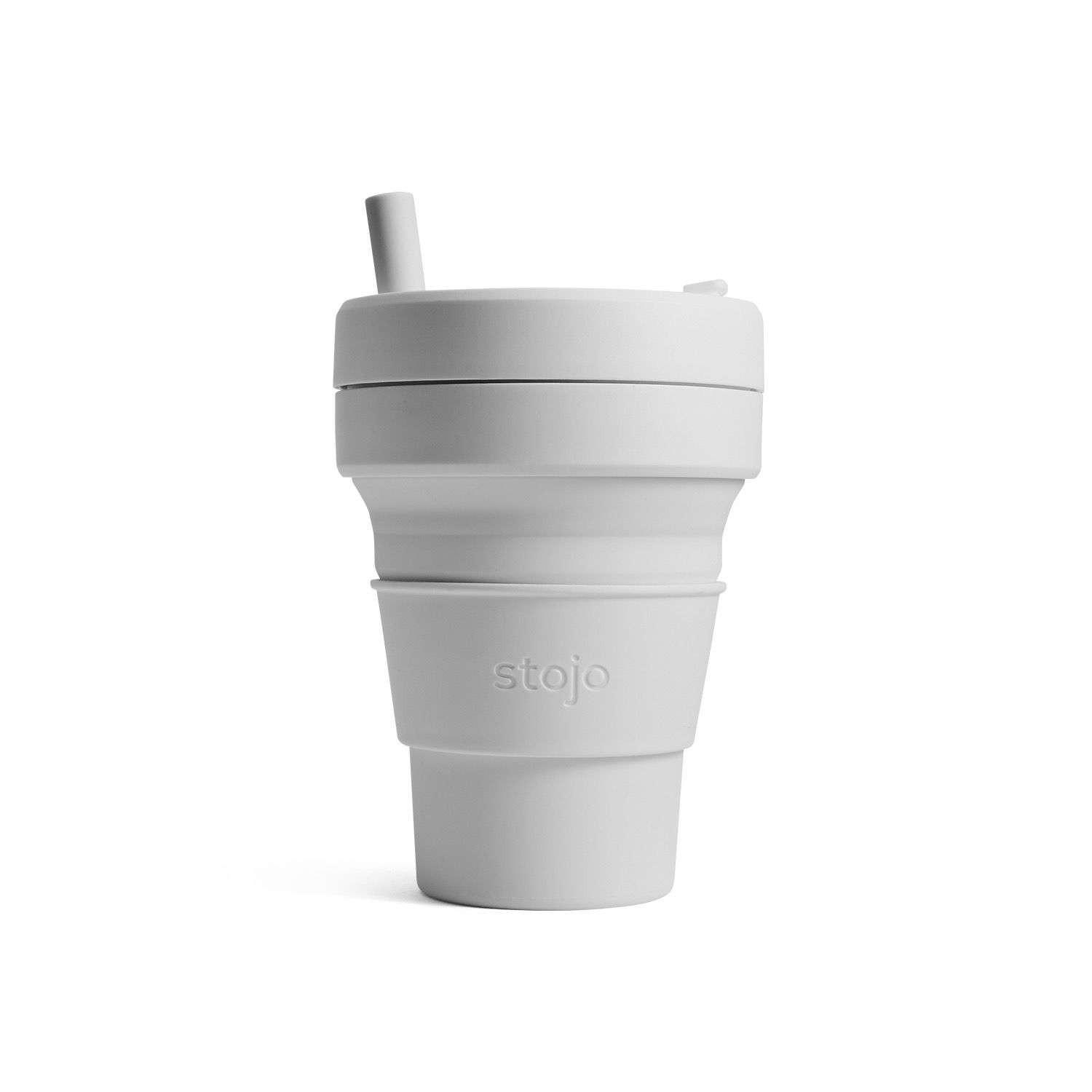 Biggie Cup, Cashmere - 470 ml - Koffiebeker - Drinkbeker - Grijs -  Opvouwbaar | Stojo