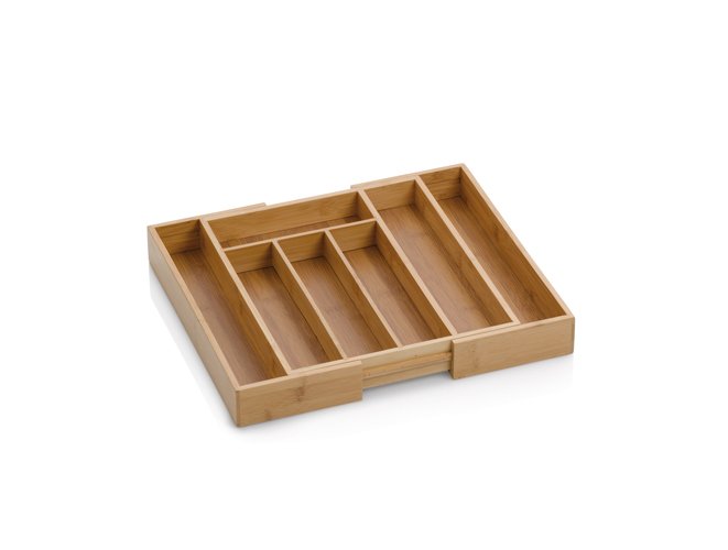 Bestekbak uitschuifbaar 28,5 cm x 33 cm, Bamboe - Kela | Kalma