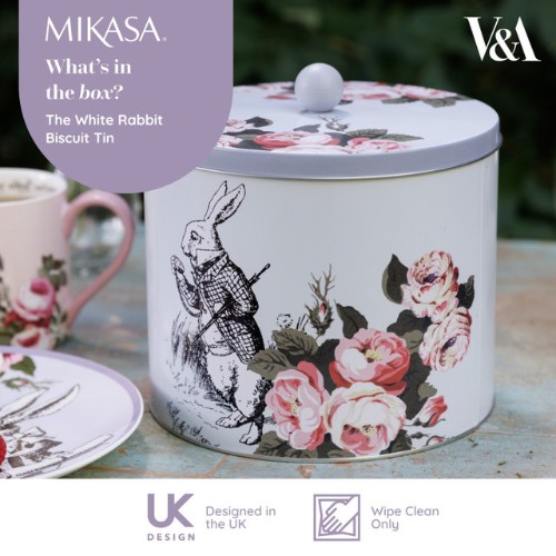 Mikasa x V&A Alice in Wonderland Biscuit Tin