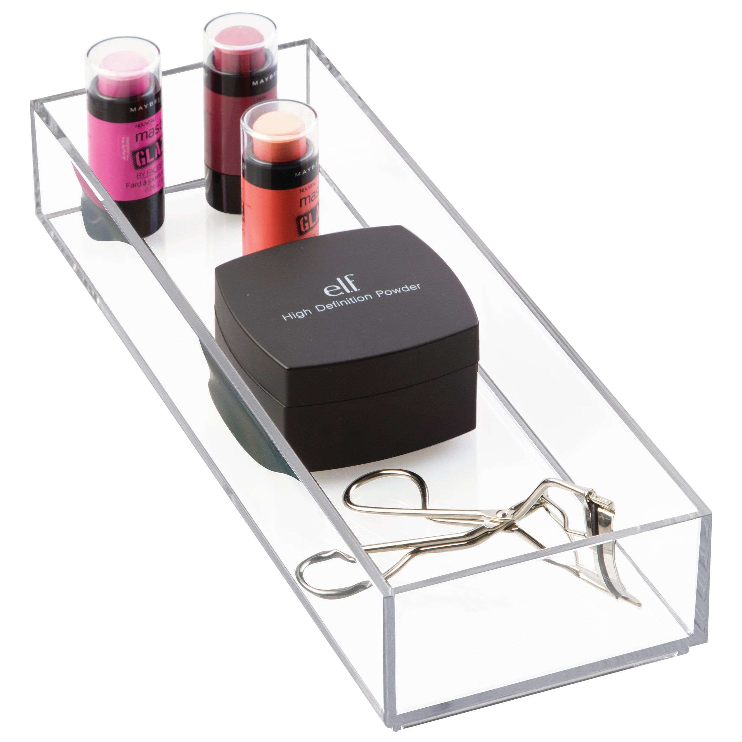 Lade Organizer, Make-up Organizer, 10.2 x 30.5 x 5.1 cm, Transparant, Kunststof - iDesign | Clarity