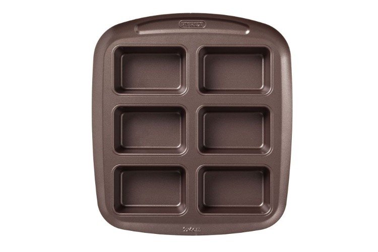 Bakplaat voor 6 Mini Cakevormpjes - Pyrex | Asimetria