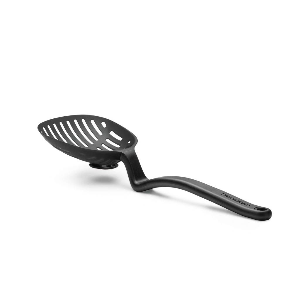 Schuimspaan, Lestrain - 35cm - Zwart - Kunststof | Dreamfarm