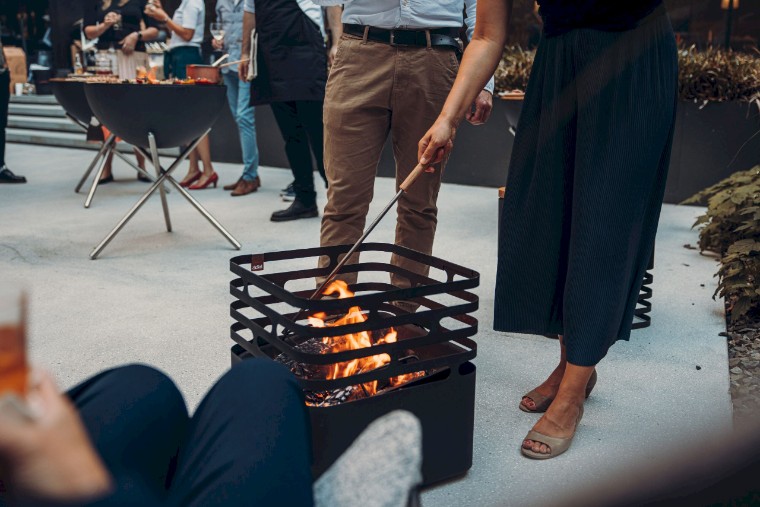 Blow Poker, RVS/Eikenhout - Höfats