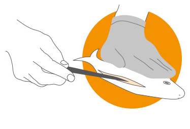 Oesterhandschoen zonder vingers  van Osafe - Novac