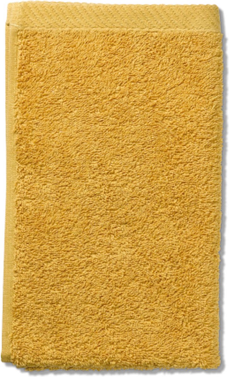 Gastendoek, Set van 3 Stuks, 30 x 50 cm, Curry Geel, Katoen - Kela | Ladessa