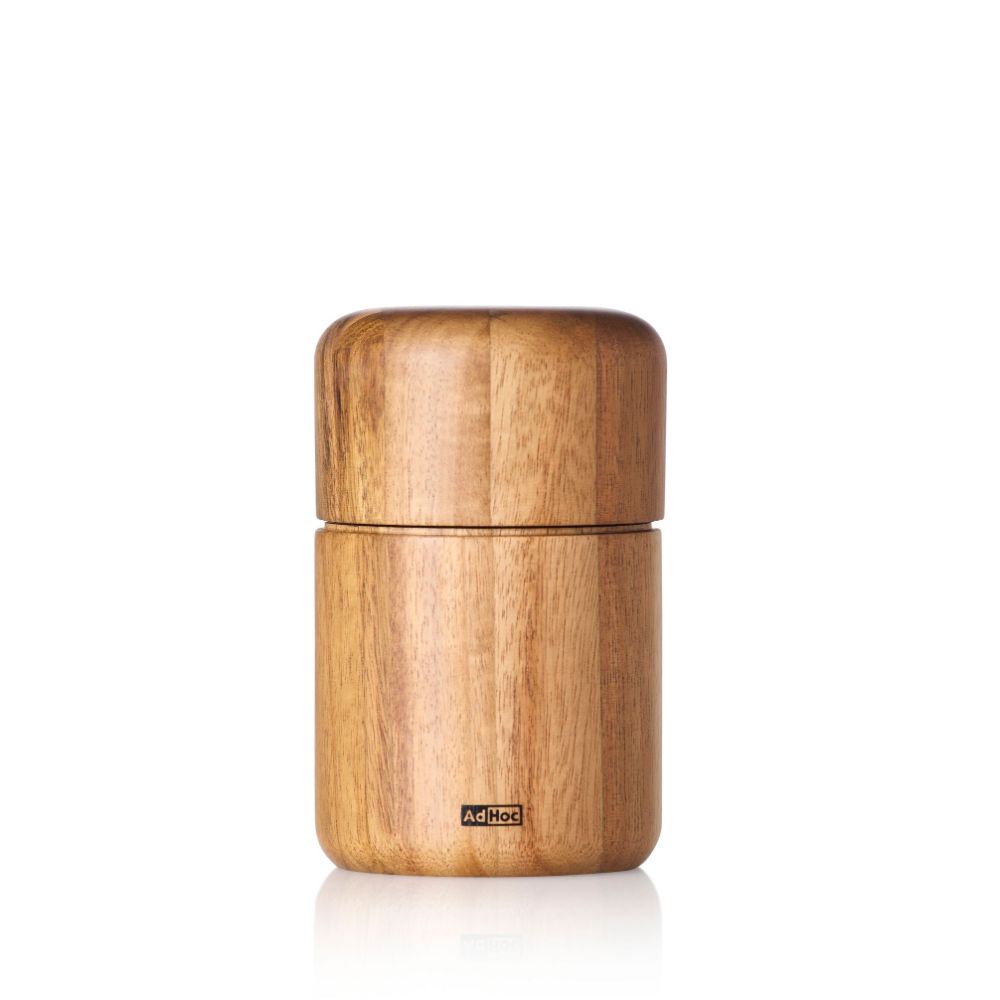 Lijnzaad- en sesammolen Seedo, 10.4 cm, Bruin, Acaciahout - AdHoc