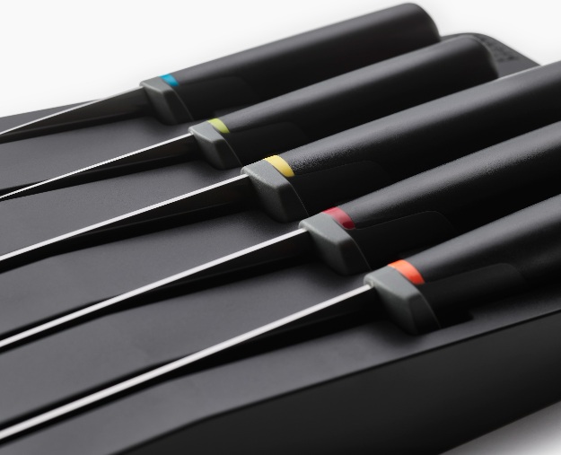 Store Messenset in Houder, Set van 5 Stuks, Japans RVS - Joseph Joseph | Elevate