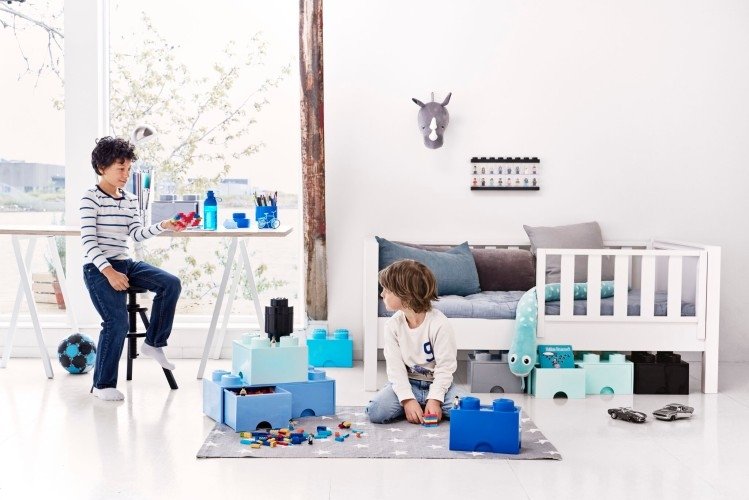 Opbergbox Brick 2, Blauw - LEGO