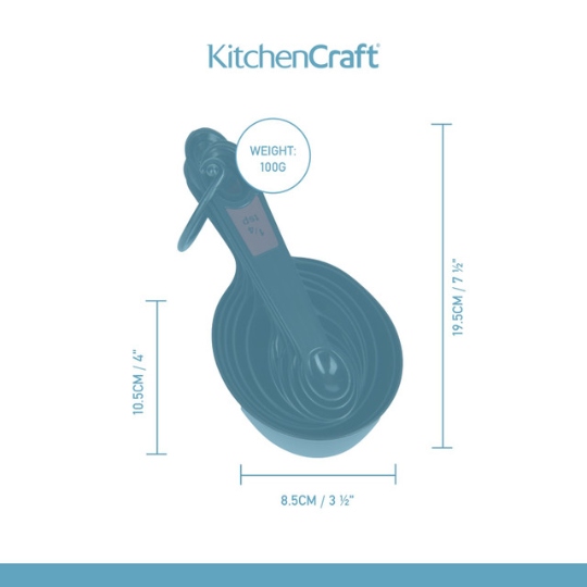 KitchenCraft Ten Piece Stacking Multi Measuring Set