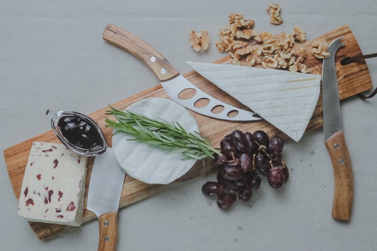 Kaasmessen, Set van 3 Stuks, RVS, Acacia Hout - Artesà