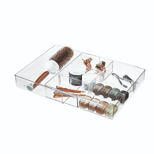 Lade Organizer, Uitschuifbaar, 25.4 x 26.7 x 5.7 cm, Kunststof - iDesign | The Home Edit